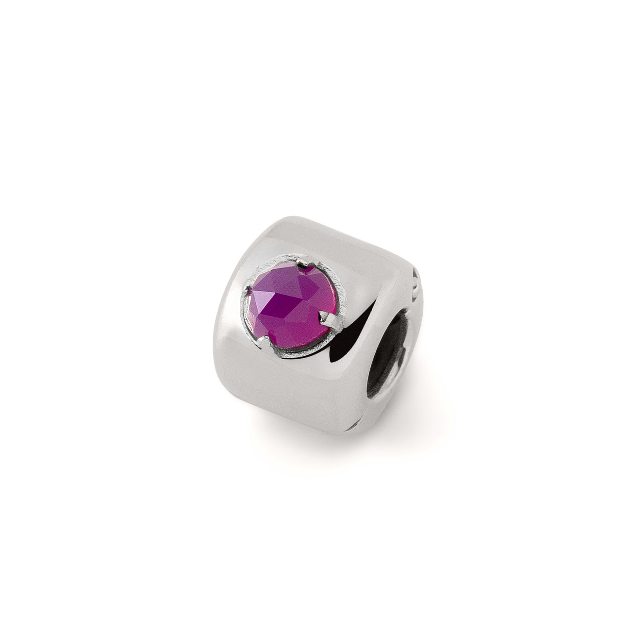 Breloques - Agate violette argent - Améliore l'intuition et la créativité - Argent sterling 925