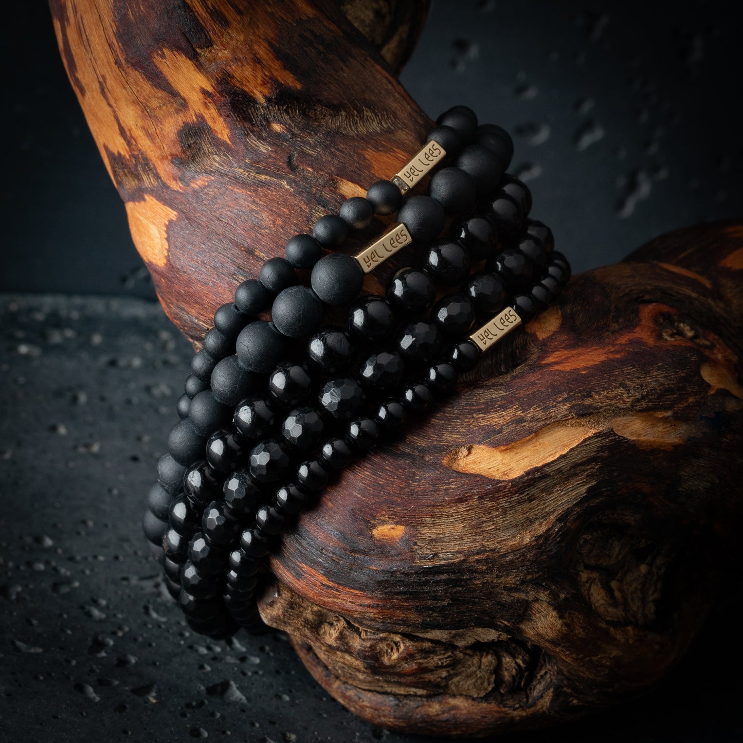 Bracelet avec pierres - Tourmaline Mate 6mm