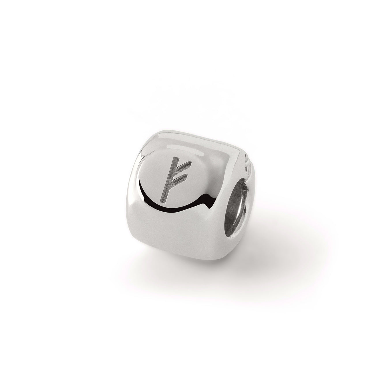 Breloques - Rune Fehu (ᚠ) Argent - une amulette d'abondance et de succès - Argent Sterling 925