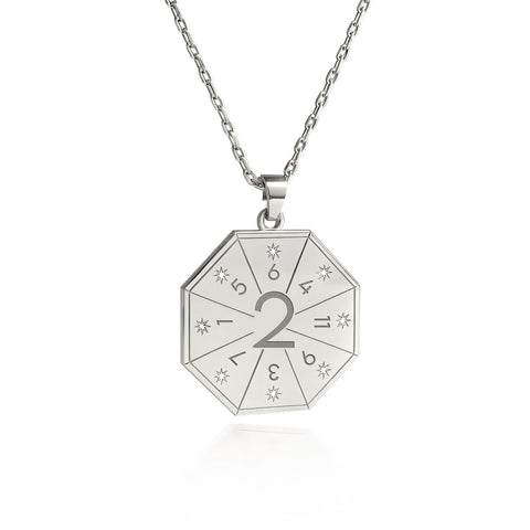 Collier avec pendentif Médiateur (2) couleur argent – Sceau de l'Harmonie