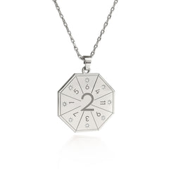 Collier avec pendentif Médiateur (2) couleur argent – Sceau de l'Harmonie