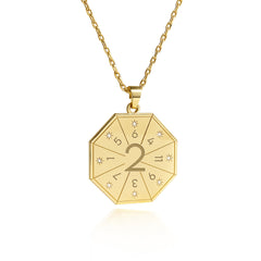 Collier avec pendentif Médiateur (2) en doré – Sceau de l'Harmonie