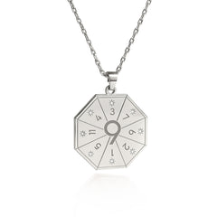 Collier avec pendentif Maître de Lumière (9) en argenté – Sceau de Mission