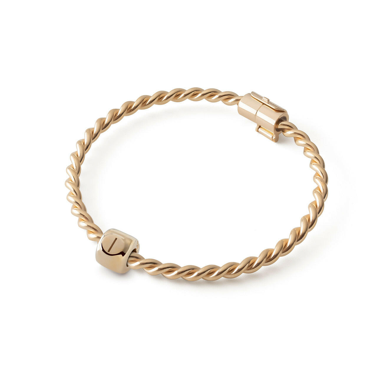 Charms z runą Isa (ᛁ) Pozłacany – amulet wyciszenia i opanowania - Złoto pr. 585