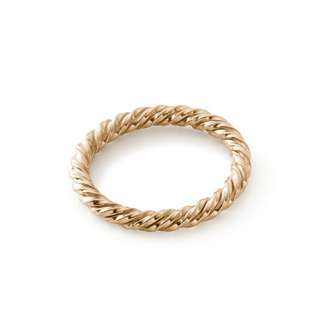 Bague tenseur en argent plaqué or - Amulette protectrice