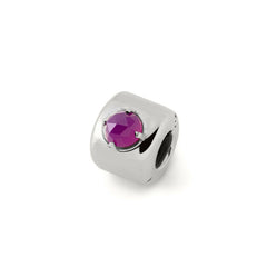 Charms avec agate violette Argent – Renforce l’intuition et la créativité - argent 925