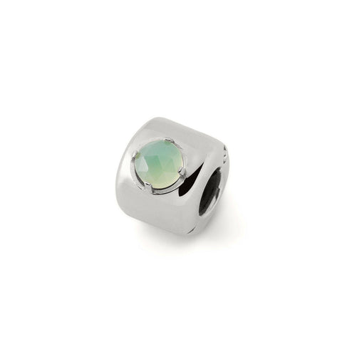 Charms avec agate céladon Argent – Pierre d’équilibre intérieur et de sérénité - argent 925