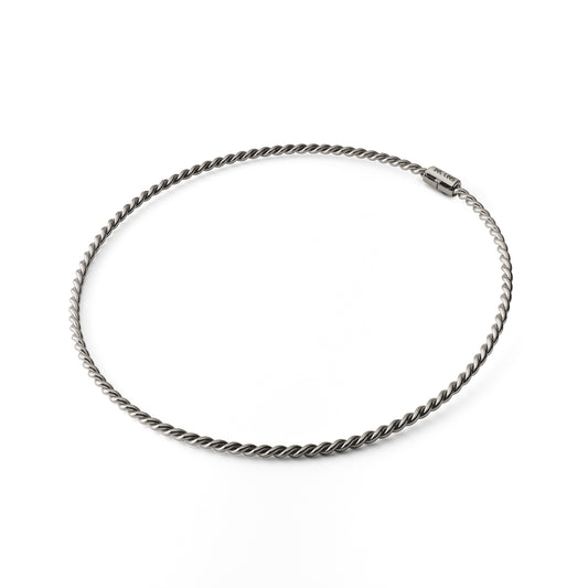 Collier Tenseur en Cuivre de Couleur Noire