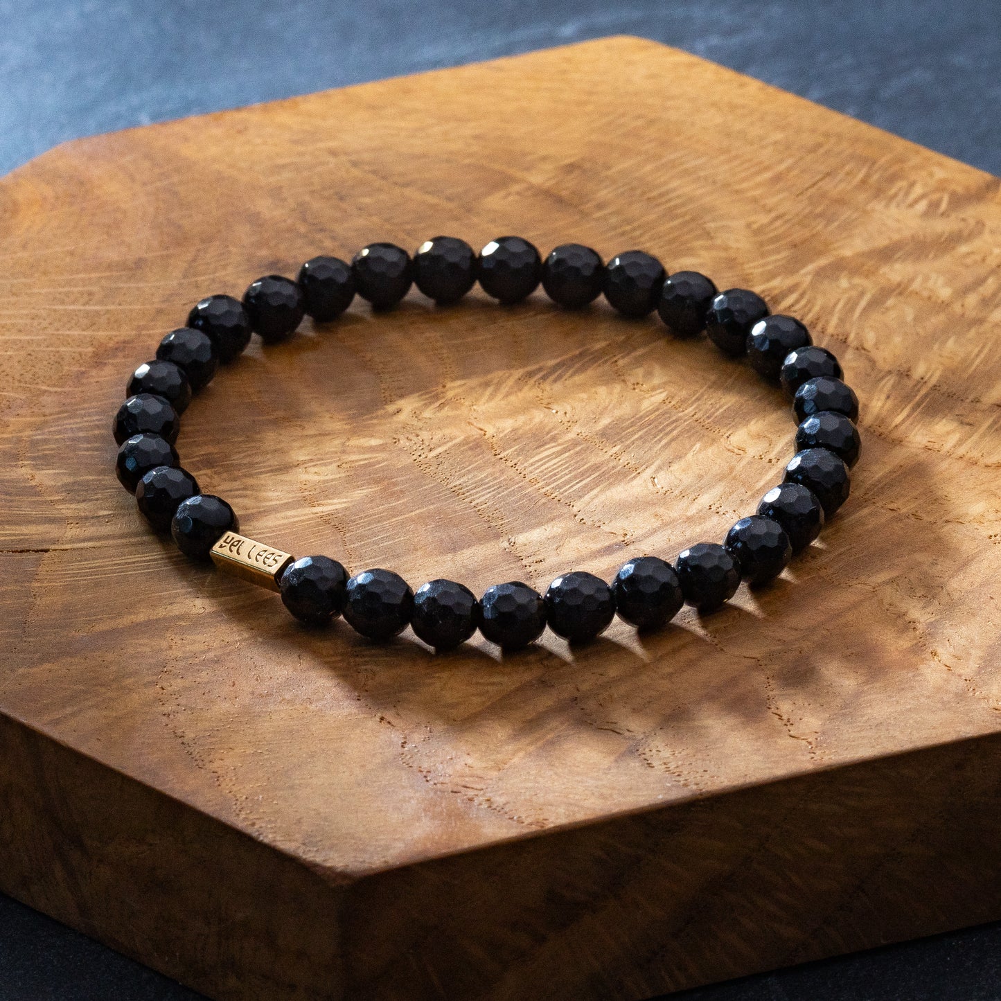 Bracelet avec pierres - Tourmaline Mate 6mm