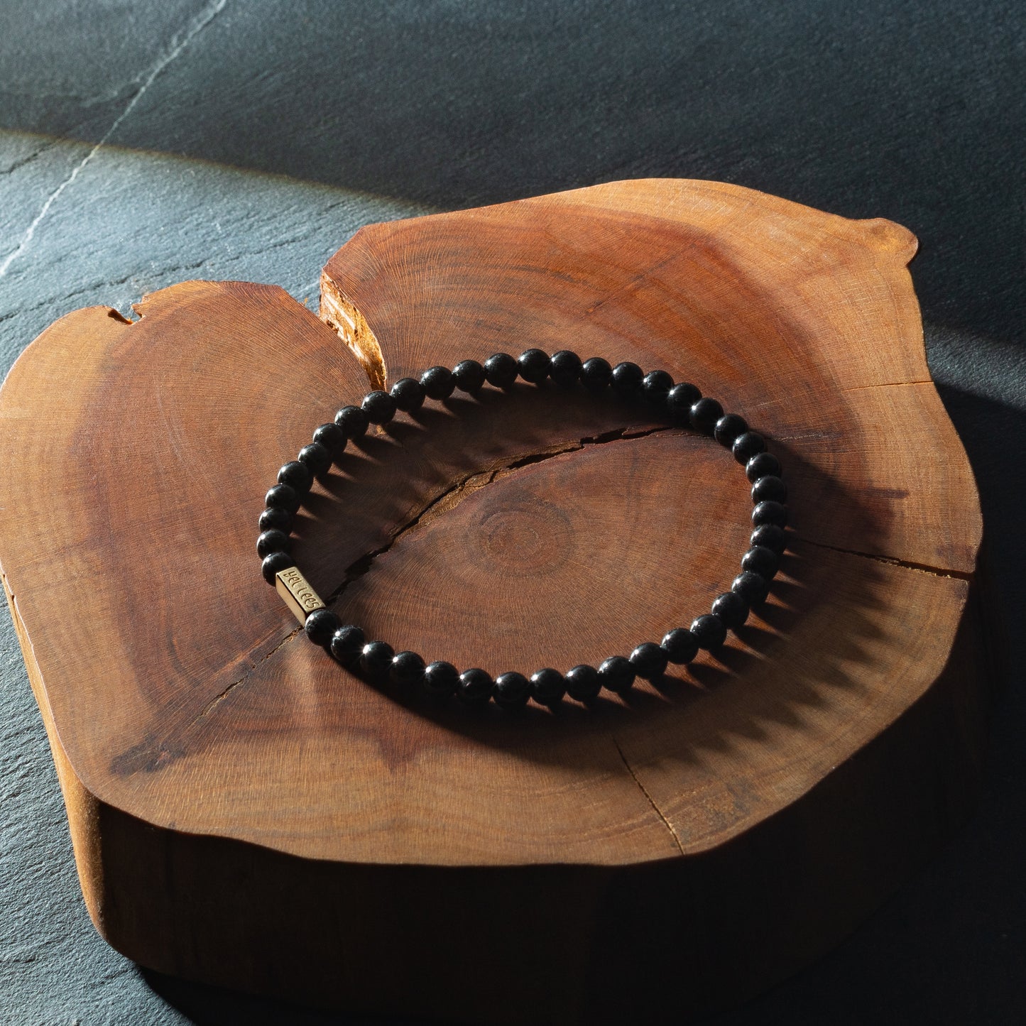 Bracelet avec pierres - Tourmaline Mate 4mm