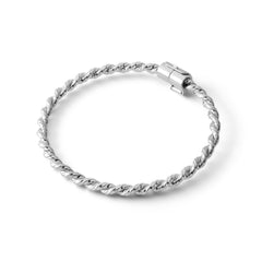 Bracelet tensor en argent - Amulette protectrice en argent 925 - <tc>coudée</tc> Perdu (177 MHz)