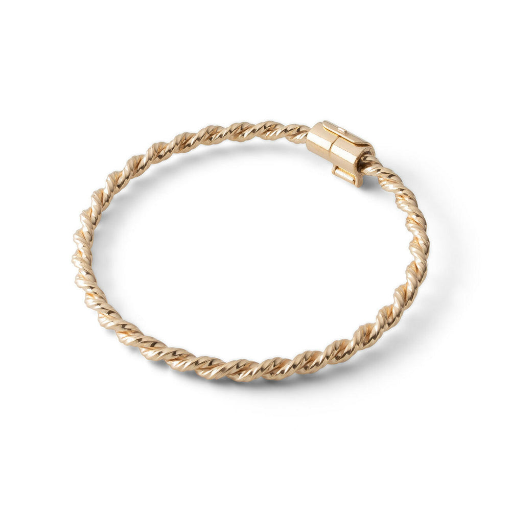Bracelet tensor en or - Amulette protectrice en or 585 - <tc>coudée</tc> Royal (144 MHz)