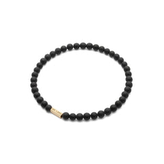 Bracelet avec pierres - Tourmaline Mate 4mm