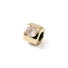 Charms with Pink Quartz – Love, Empathy, and Harmony - Gold 14K