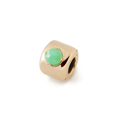 Charm en chrysoprase doré – Symbole d’espoir, de paix et d’amitié – argent 925