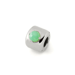 Charm en chrysoprase Argent – Symbole d’espoir, de paix et d’amitié - argent 925