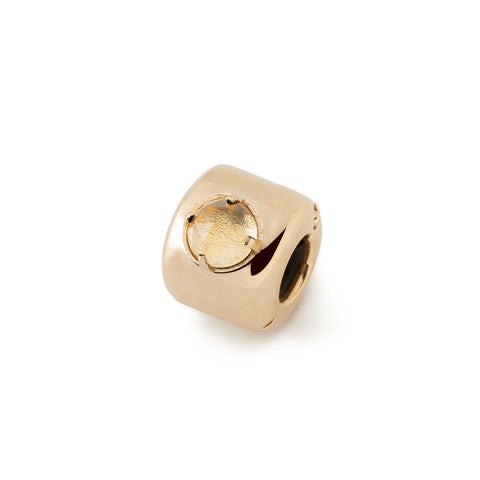 Charm avec citrine doré – Attire richesse, succès et optimisme - argent 925