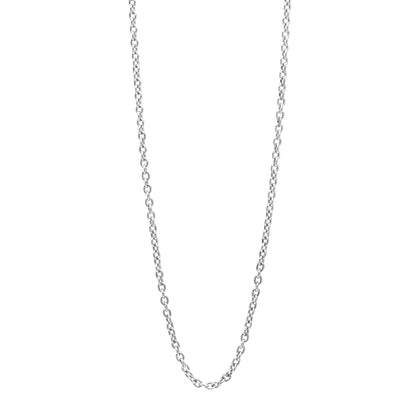 Łańcuszek z zapięciem tensorowym pokryty platyną - Srebro 925