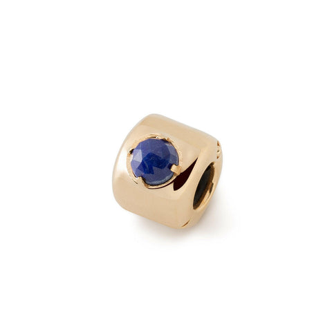 Charm avec lapis lazuli Plaqué or - Sagesse, vérité et harmonie intérieure - Laiton