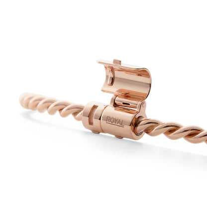 Miedziana bransoletka tensorowa w kolorze różowego złota - Kubit Królewski (144 MHz)