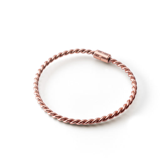 Bracelet tensoriel en cuivre couleur or rose - <tc>coudée</tc> Perdu (177 MHz)