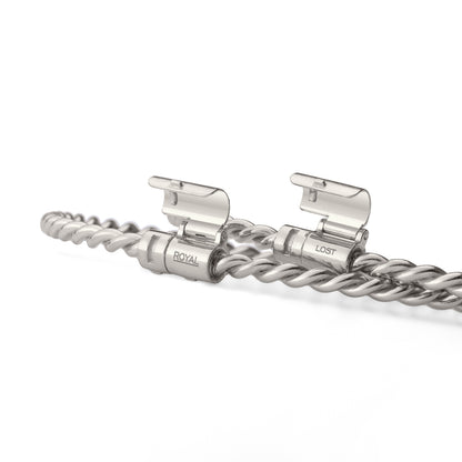 Miedziana bransoletka tensorowa w kolorze srebrnym - Kubit Królewski (144 MHz)