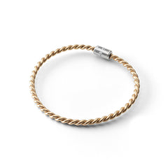 Bracelet tensoriel en cuivre doré avec fermoir argenté - <tc>coudée</tc> Royal (144 MHz)