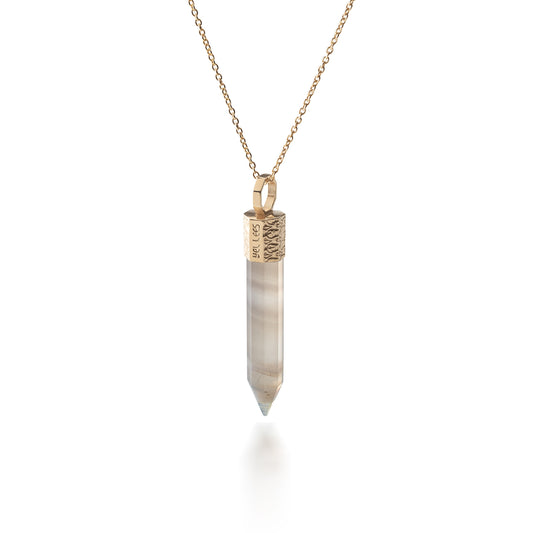 Naszyjnik 44 cm z Onyksem – Srebro 925 pozłacane