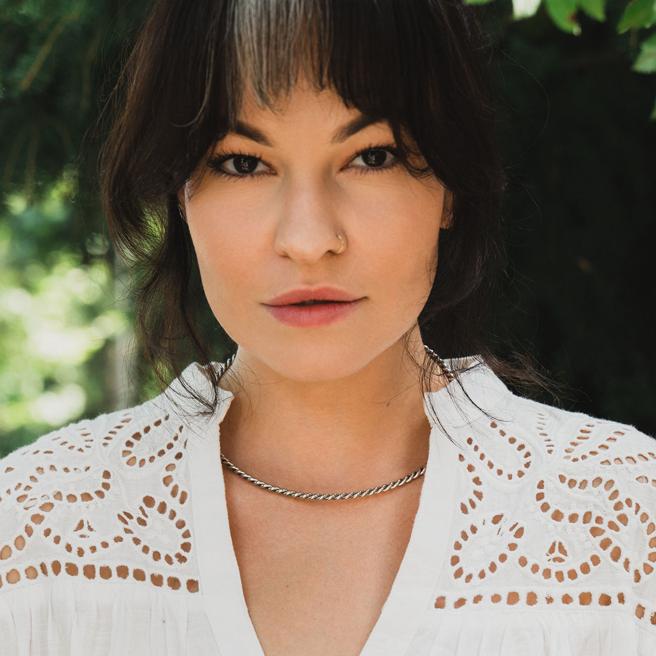 Collier tensor en cuivre couleur argent - <tc>coudée</tc> Perdu (177 MHz)