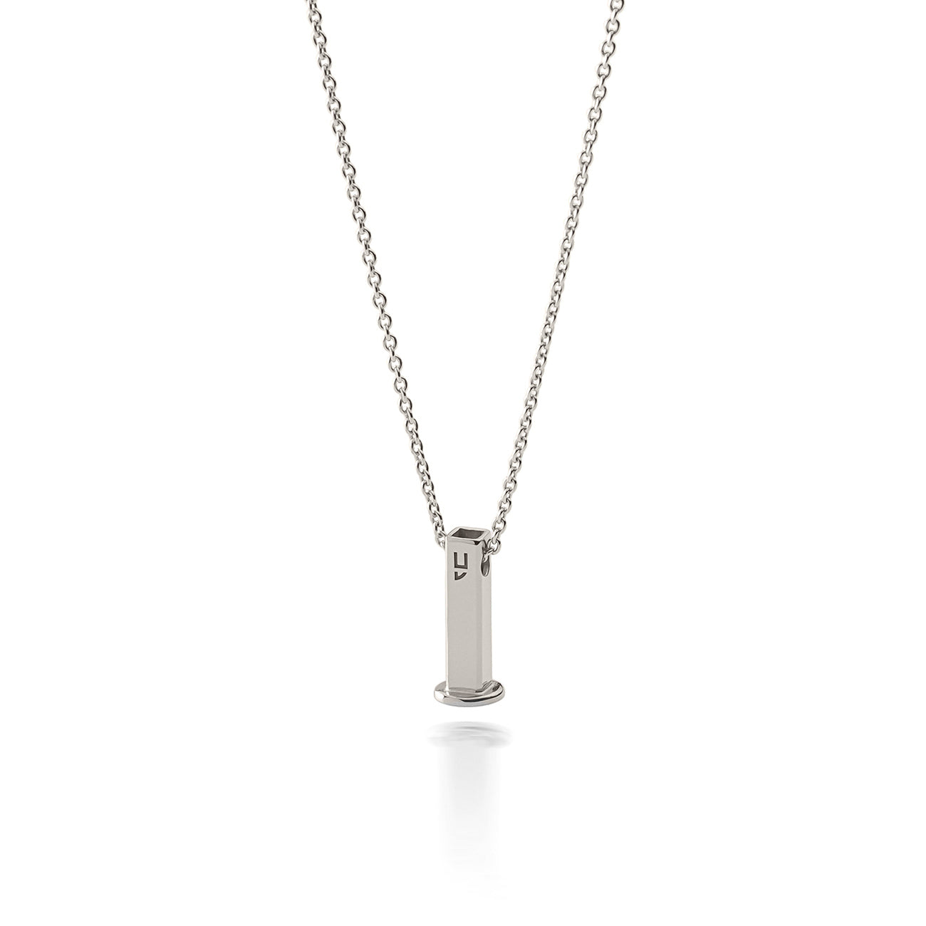 Collier avec chaîne pour charms, argent 925 plaqué platine