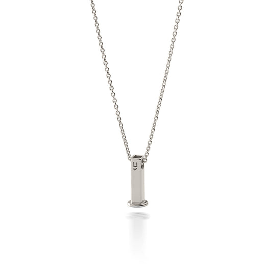 Collier avec chaîne pour charms, argent 925 plaqué platine