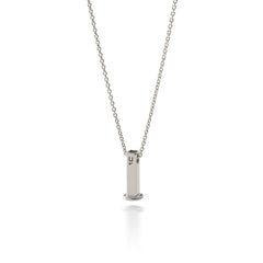 Collier avec chaîne pour charms, argent 925 plaqué platine