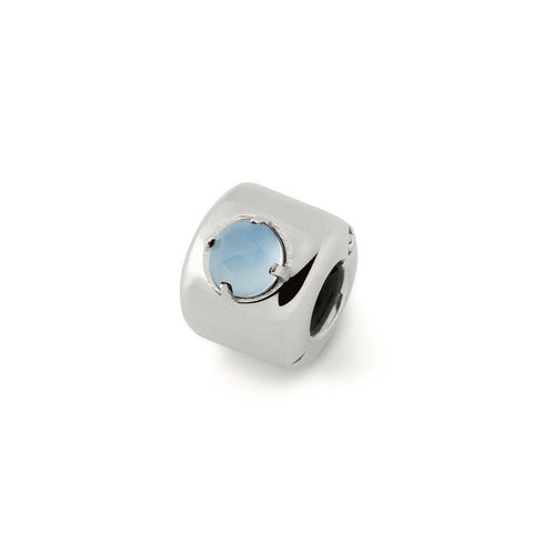 Charm avec agate bleue Argent – Apporte calme, protection et apaisement - argent 925