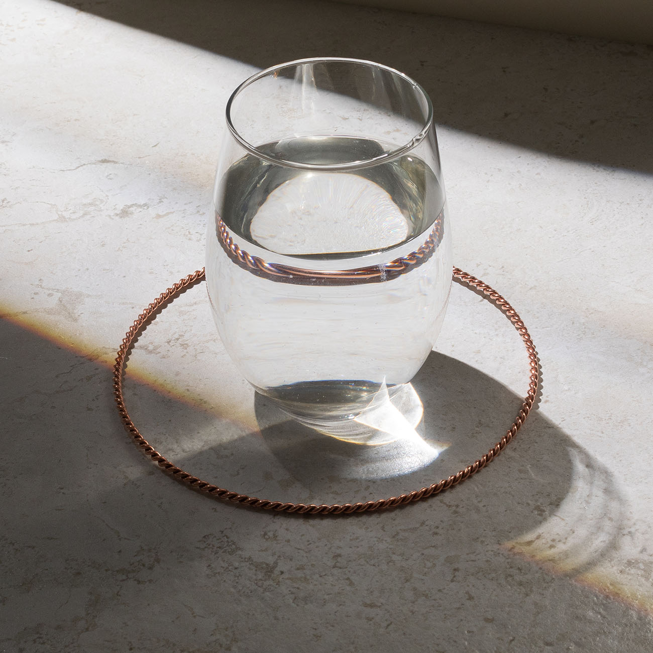 Bague utilitaire tensorielle en cuivre - <tc>coudée</tc> Perdu (177 MHz)