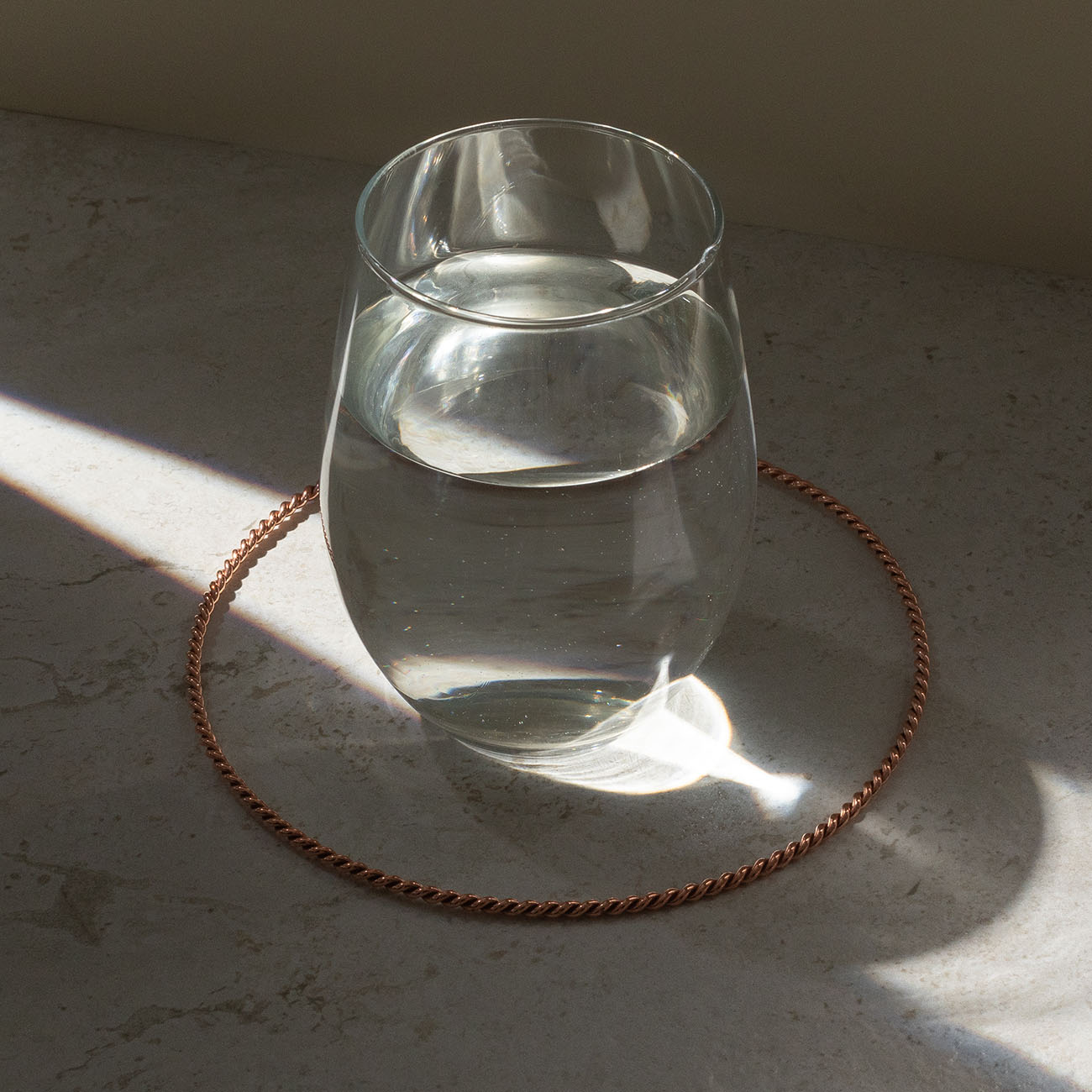 Bague utilitaire tensorielle en cuivre - <tc>coudée</tc> Royale (144 MHz)