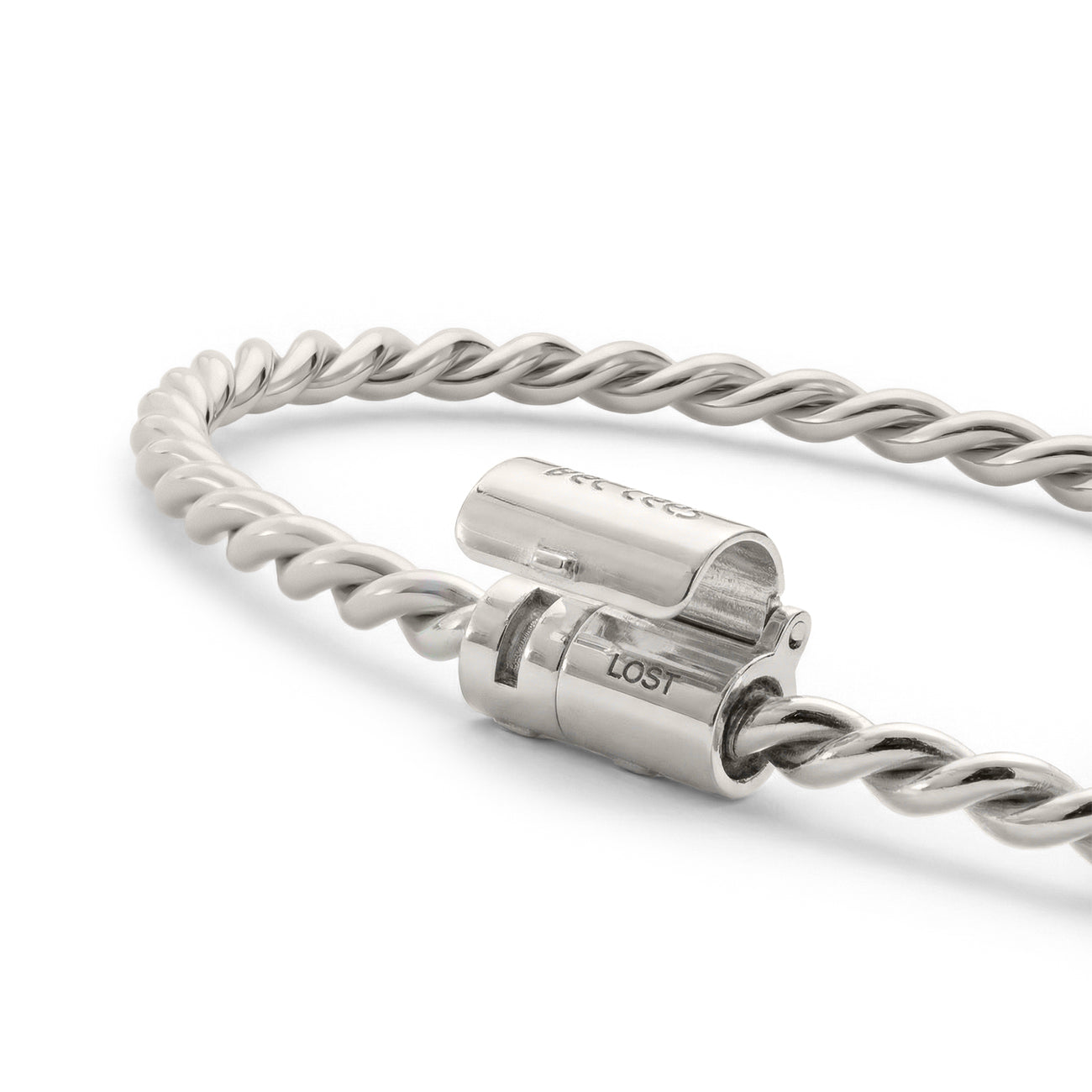 Srebrna bransoletka tensorowa - Amulet ochronny ze srebra próby 925 - Kubit Zaginiony (177 MHz)