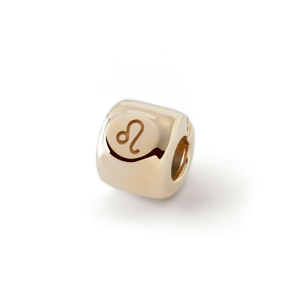 Charmes avec le signe du zodiaque Lion (♌︎) Plaqué or - Laiton
