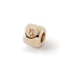 Charms avec signe du zodiaque Capricorne (♑︎) Doré - argent 925